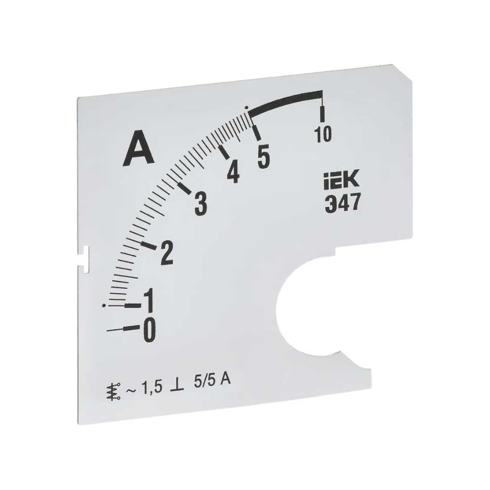Изображение товара Шкала сменная для амперметра IEK э47 5/5А 96x96мм IPA20D-SC-0005