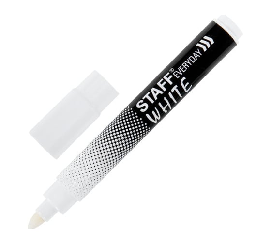 Изображение товара Перманентный маркер Staff белый, Everyday Pm-200, круглый наконечник 3 мм 10 шт 152202