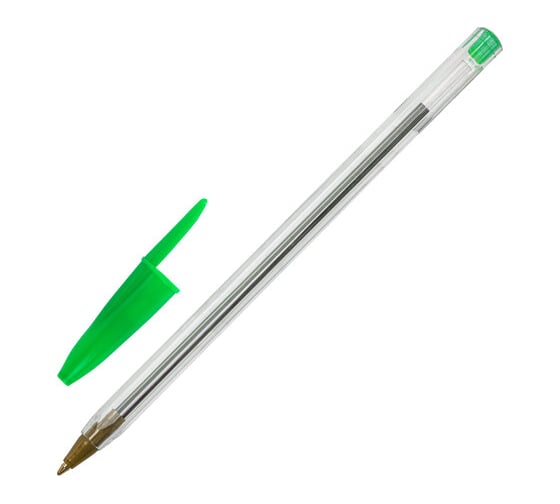 Изображение товара Шариковая ручка Basic Budget Bp-04 Staff, зеленая, линия письма 0.5 мм 50 шт 143871