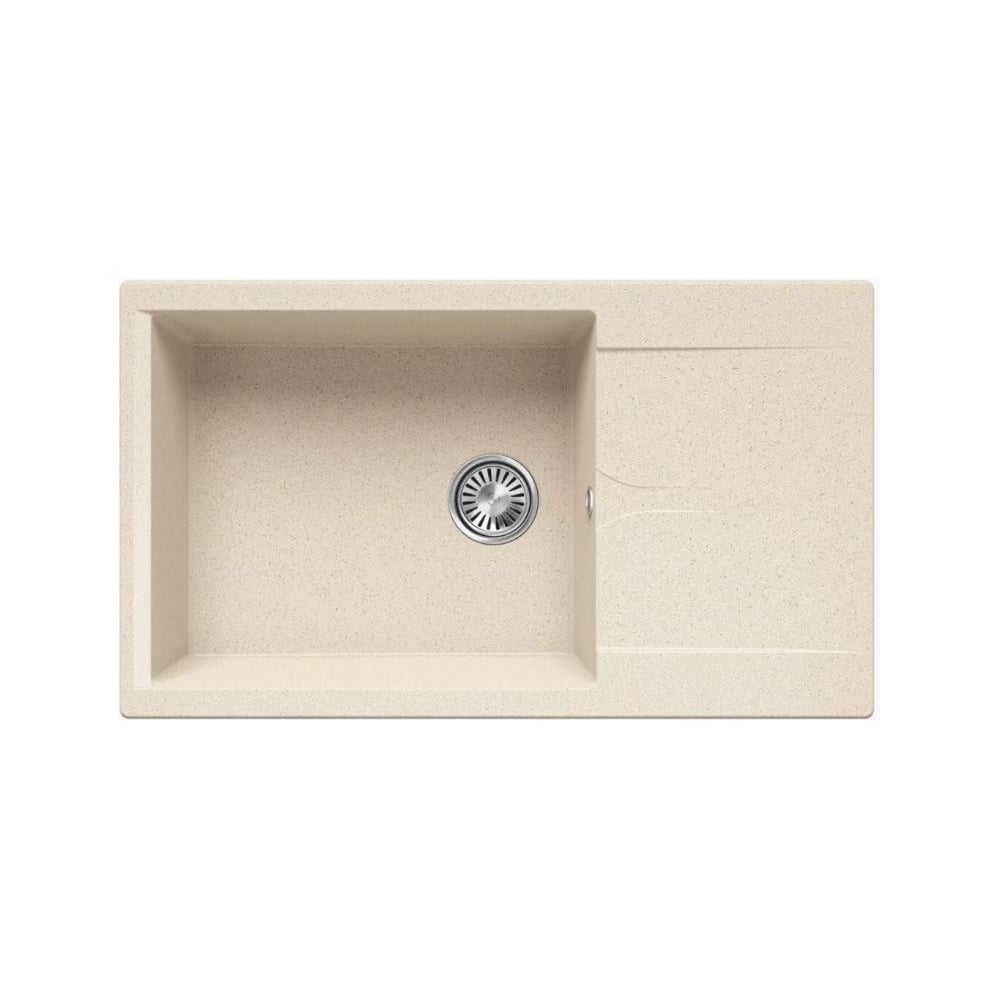 Изображение товара Кухонная мойка Polygran Gals-862 №327 кремовая врезная с крылом и сифоном