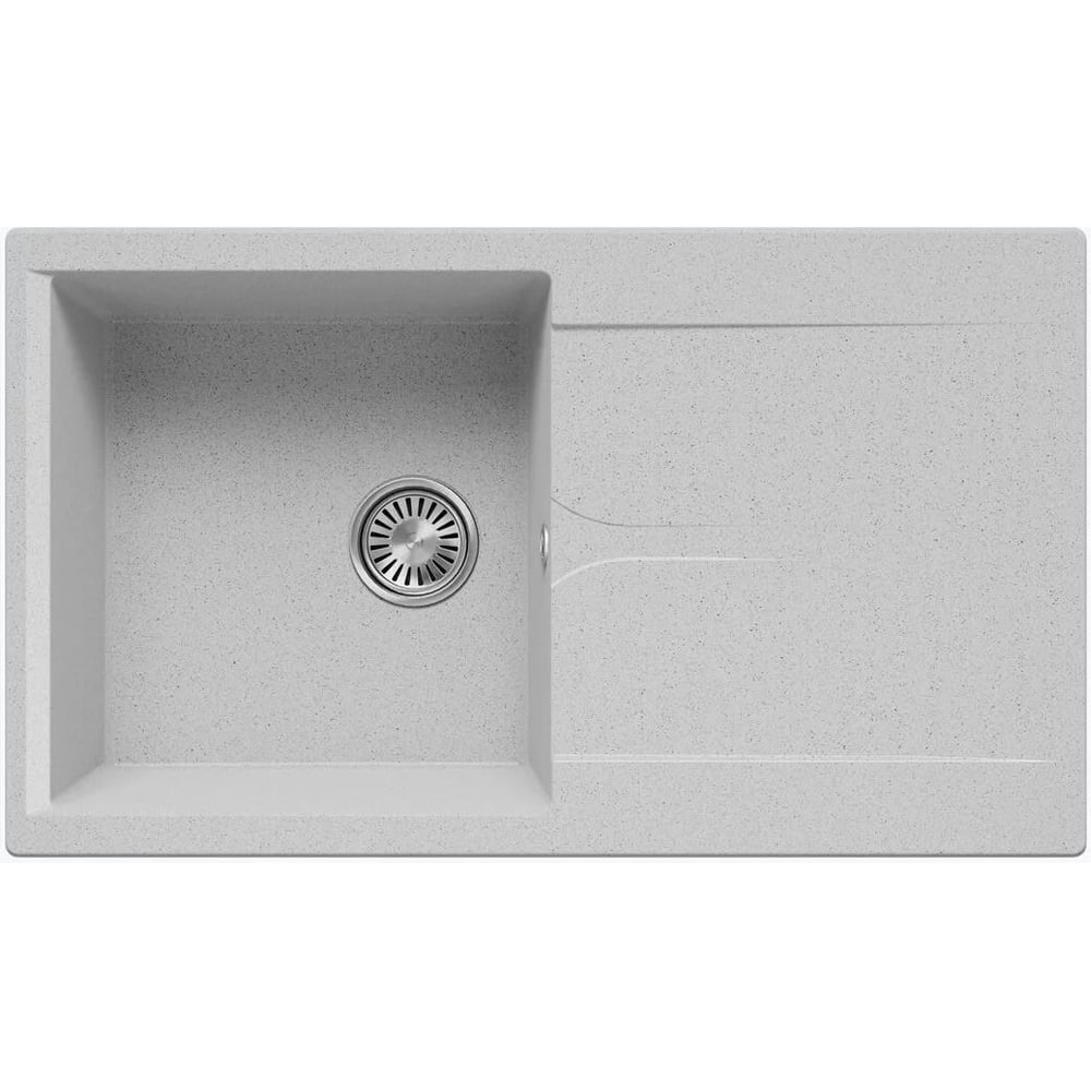 Изображение товара Кухонная мойка Polygran Gals-860 №314 светло-серого цвета искусственный мрамор