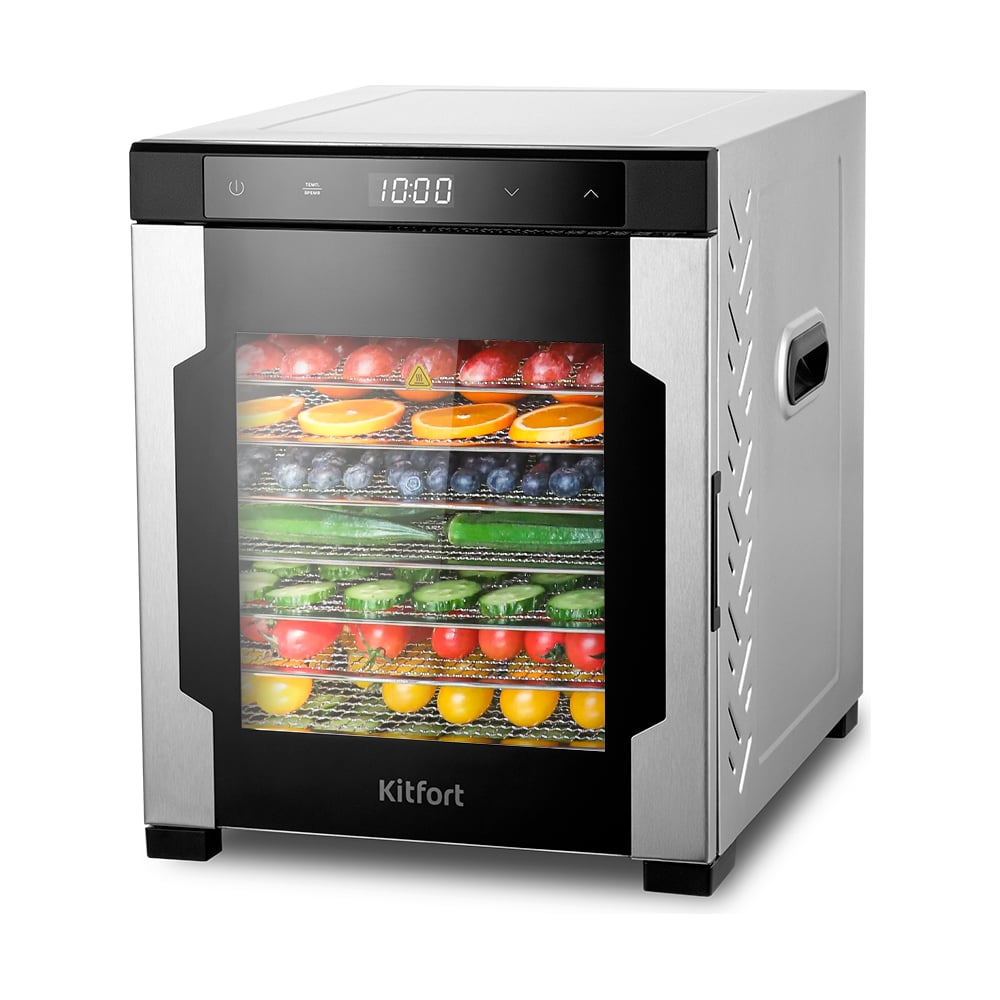 Изображение товара Сушилка для овощей и фруктов Kitfort КТ-1965 с сенсорным управлением