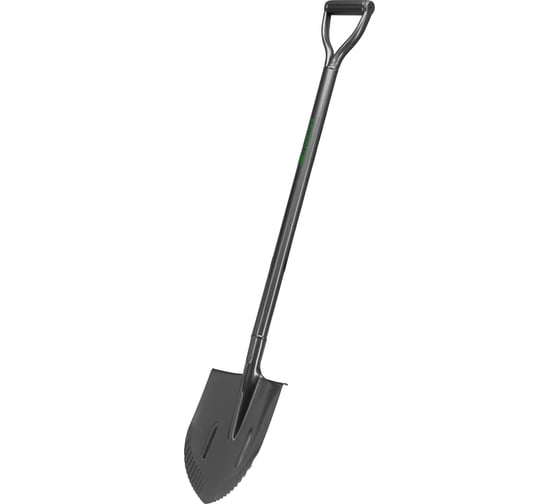 Изображение товара Лопата штыковая СИБРТЕХ 210x290x1150 мм, цельнометаллическая, с зубьями 61369