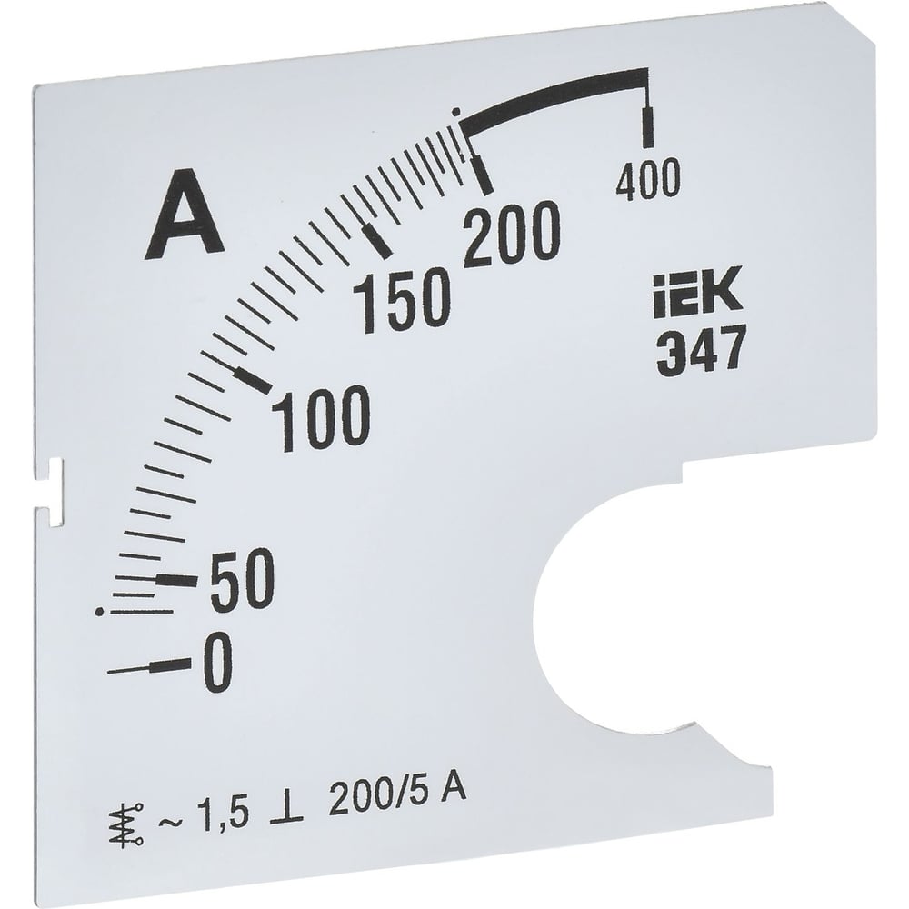 Сменная шкала к амперметру IEK э47 IPA10D-SC-0200