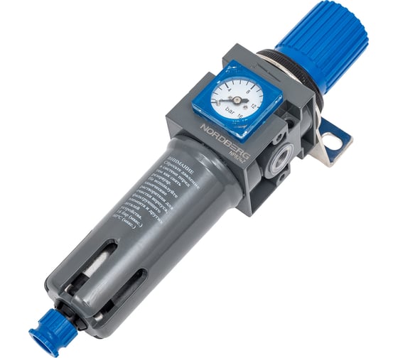 Изображение товара Фильтр воздушный с редуктором 1/4", 16 бар NORDBERG NP8242