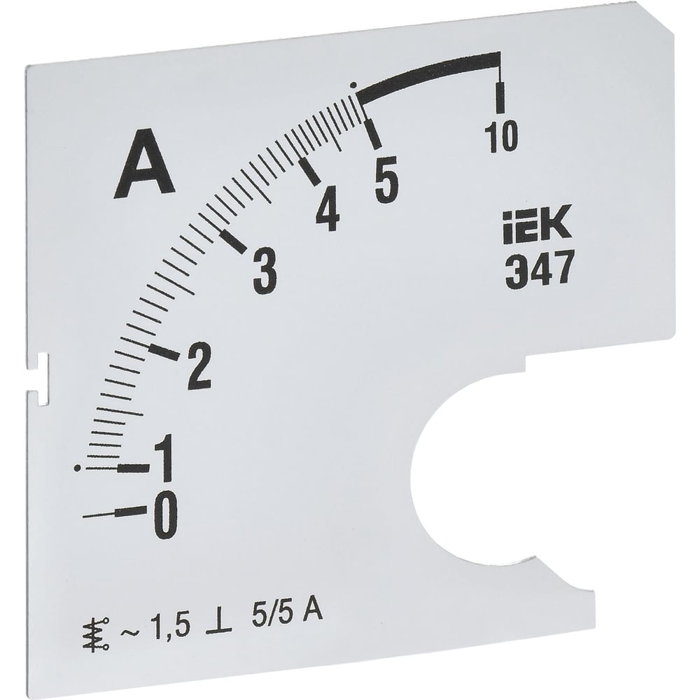 Изображение товара Шкала сменная для амперметра IEK э47 5/5а-1,5 профессиональная