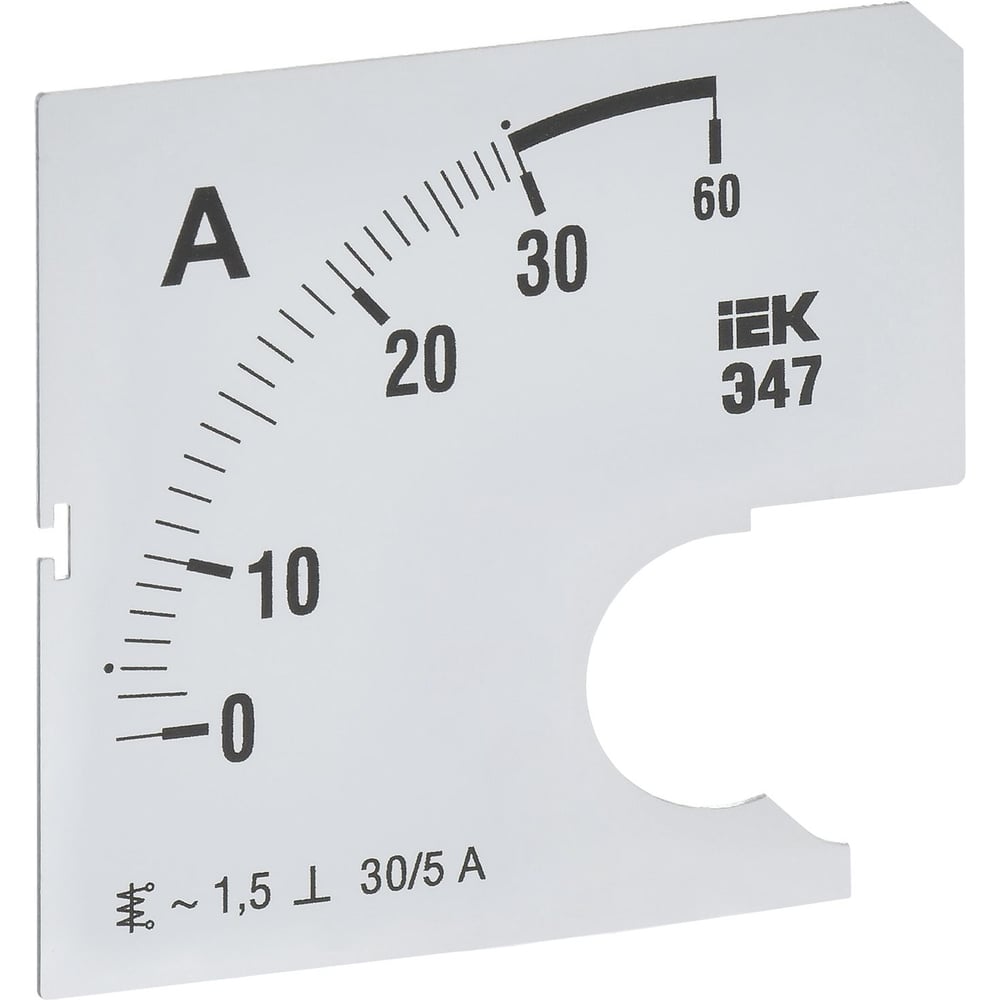 Сменная шкала к амперметру IEK э47 IPA10D-SC-0030