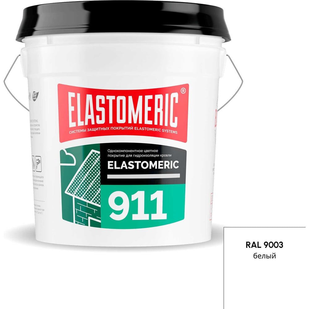 Изображение товара Мастика Elastomeric Systems для металлической кровли 20 кг белая акриловая