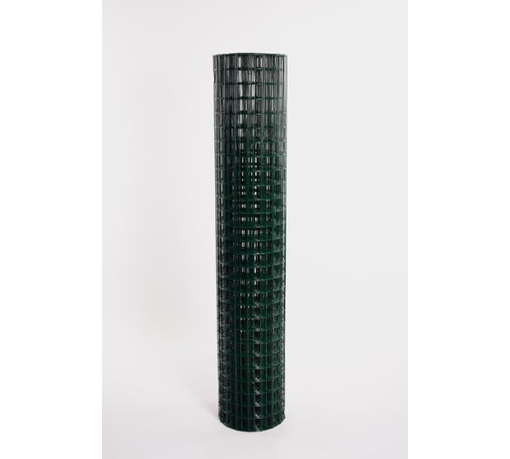 Изображение товара Сетка сварная ООО «ТД «КАСКАД» цинк+пвх зеленая 75x100 d-2,2 мм 1,5x15м 751001515ПВХ