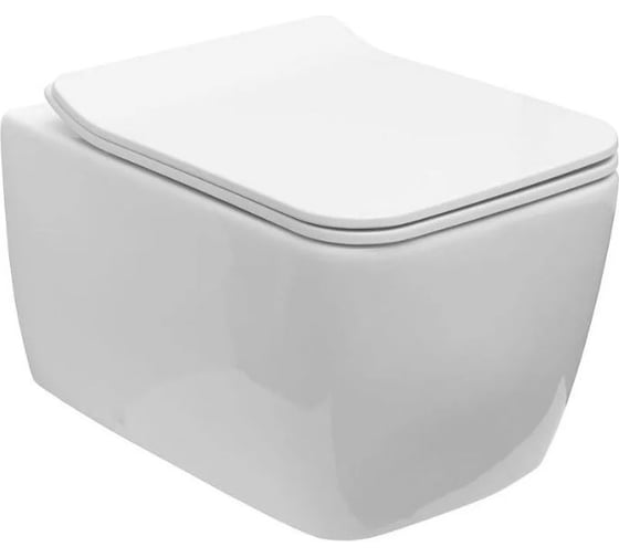 Изображение товара Унитаз подвесной ALLEN BRAU LIBERTY 2 rimless, без сиденья, 518x370 мм, белый 4.33007.20 312468 00312468