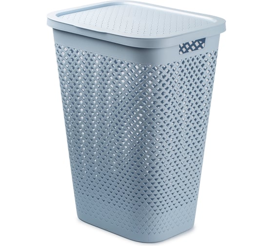 Изображение товара Корзина бельевая CURVER pure синий, 55 л 01918-126-00