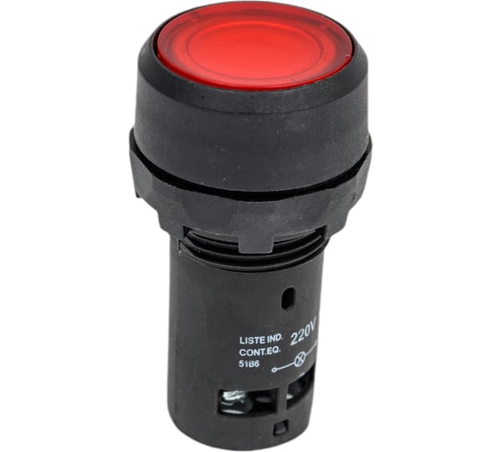 Изображение товара Кнопка EKF SW2C-10D с подсветкой красная NC 230В PROxima sw2c-md-r-nc