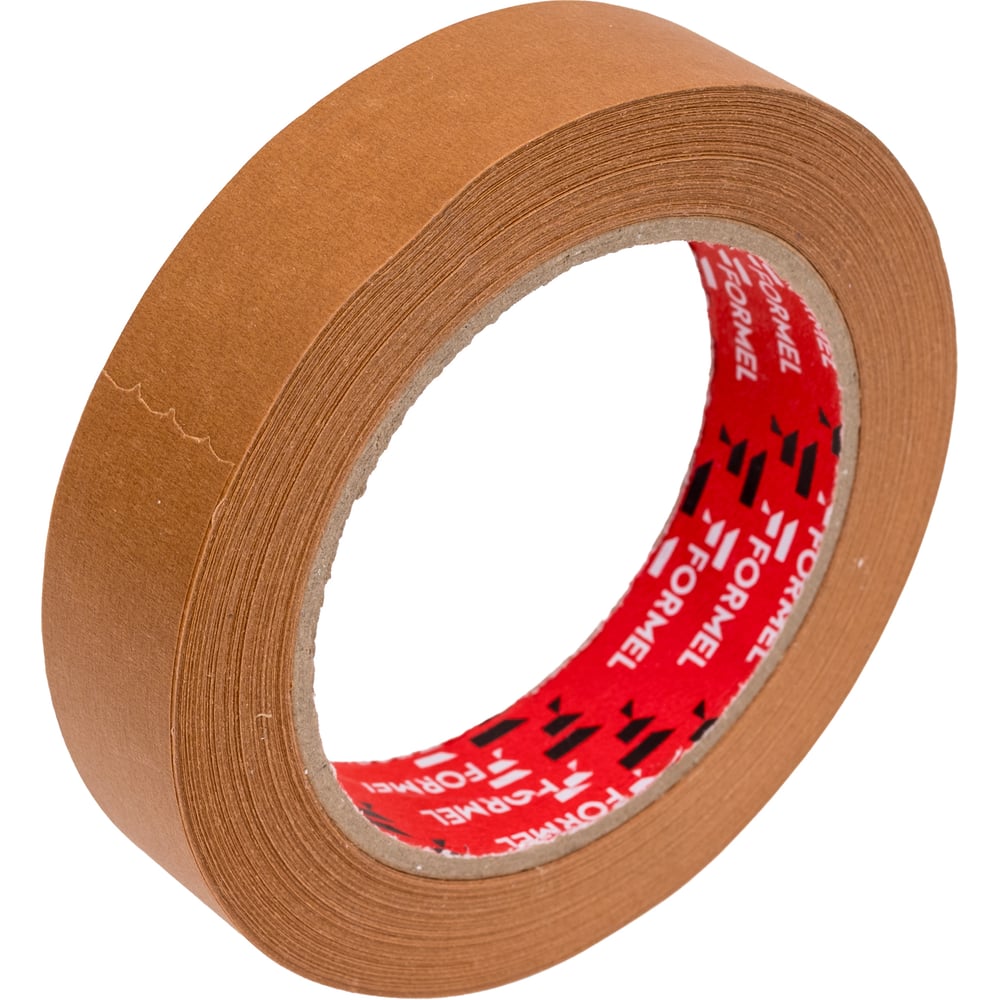 Изображение товара Маскировочная лента Formel brown коричневая 24мм 40м FR9024 для строительных и отделочных работ