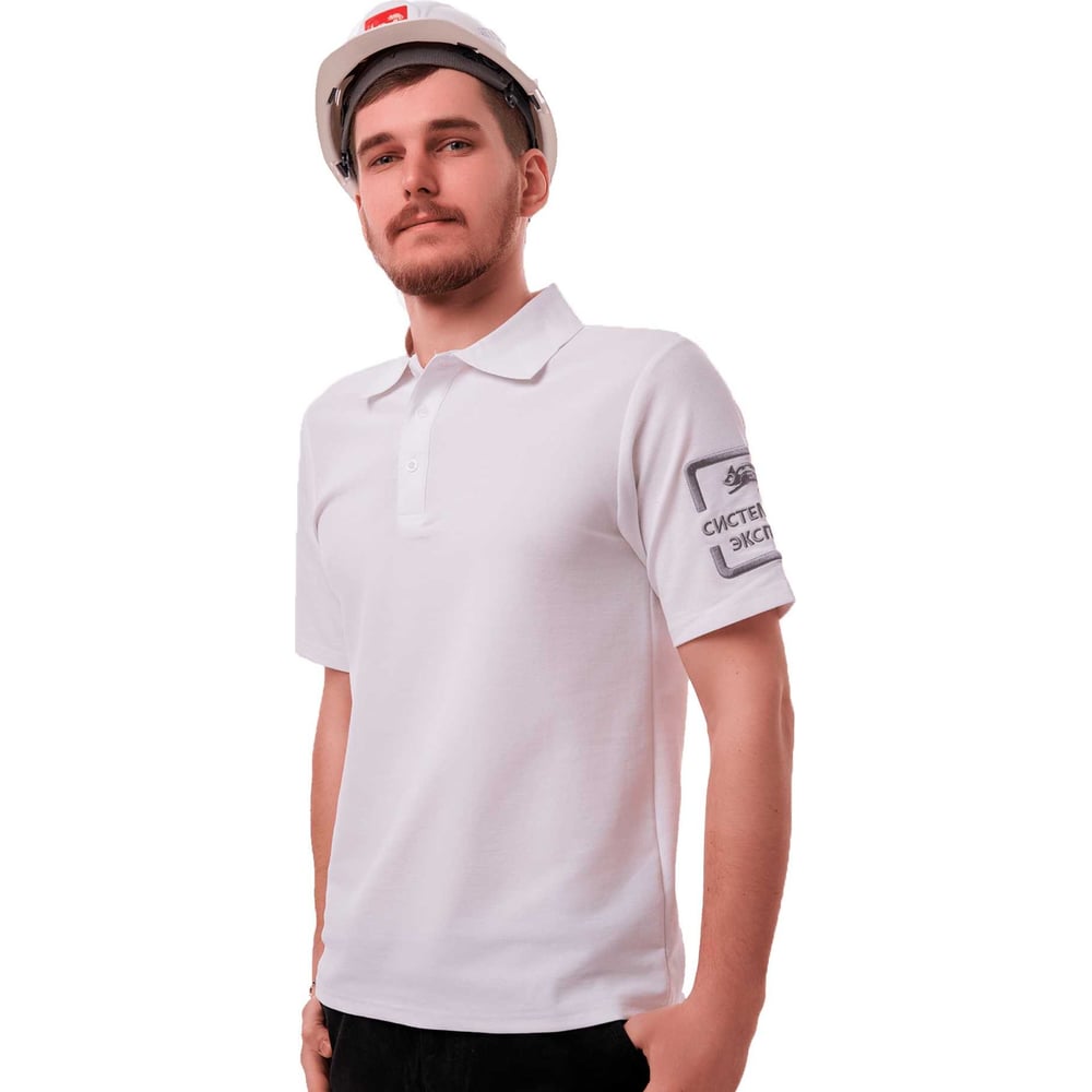 Изображение товара Рубашка поло с логотипом для специалистов монтажа белая XS