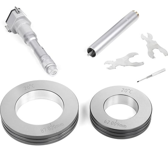 Изображение товара Микрометрический нутромер Micron 3-точечный, 50-60, 0,005, у/к МИК 57375