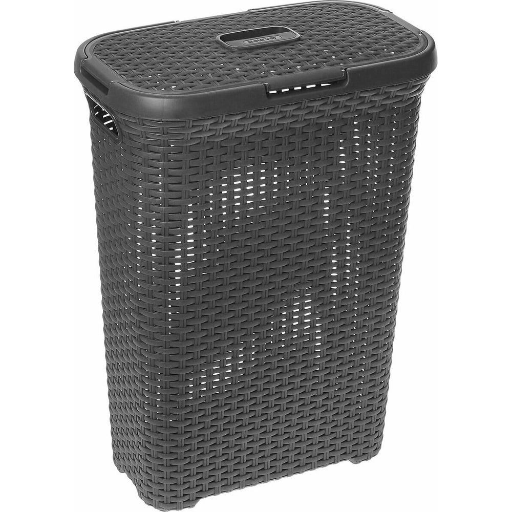 Изображение товара Корзина для белья CURVER rattan style 40 л, темно-серая 00709-308 Изображение товара Корзина для белья CURVER rattan style 40 л, темно-серая 00709-308