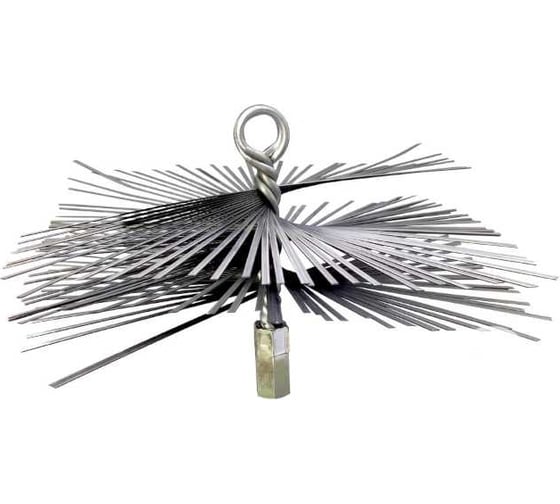 Изображение товара Щетка стальная квадратная 250x250 мм для чистки дымоxода GRAFF 114250