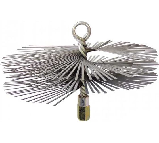 Изображение товара Щетка стальная круглая 150 мм для чистки дымоxода GRAFF 115150