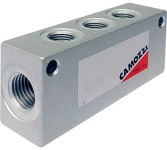 Изображение товара Коллектор резьбовой 3053 1/2-3L-3/8 Camozzi 50-3053-59583