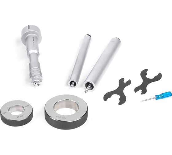 Изображение товара Микрометрический нутромер Micron 3-точечный, 40-50, 0,005, у/к МИК 57374