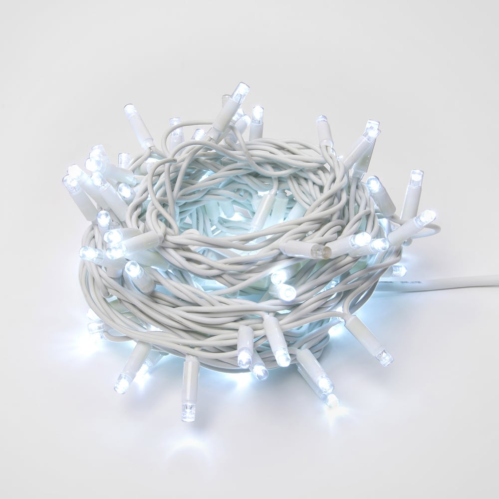 Изображение товара Светодиодная гирлянда с эффектом мерцания Uniel ULD-S1000-120/TWK WHITE 10м IP67 для улицы