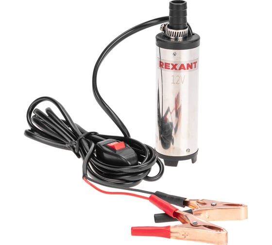 Изображение товара Погружной насос перекачки топлива REXANT 12В, 12,5 л/мин, без фильтра, 38 мм 80-0213