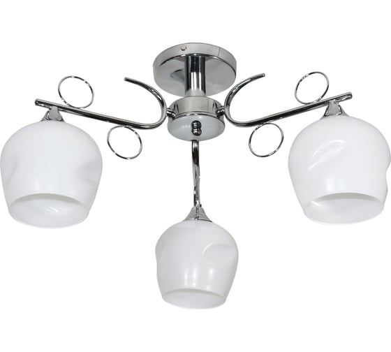 Изображение товара Светильник ЭЛЕТЕХ 21280-3/3 хром плафон 8313 НПБ 01-3x60-216 Е27 ИМ 1005405182