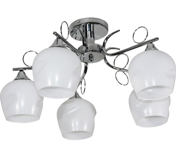 Изображение товара Светильник ЭЛЕТЕХ 21280-3/5 хром плафон 8313 НПБ 01-5x60-158 Е27 ИМ 1005405183