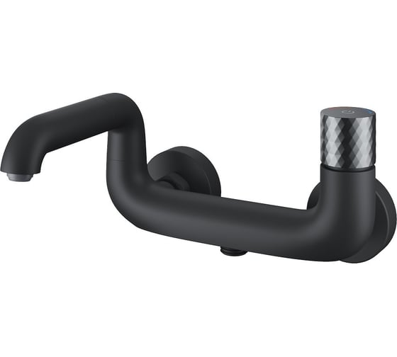 Изображение товара Смеситель для ванны IDDIS Twist с управлением push control, черный матовый TWIBLBTi02WA