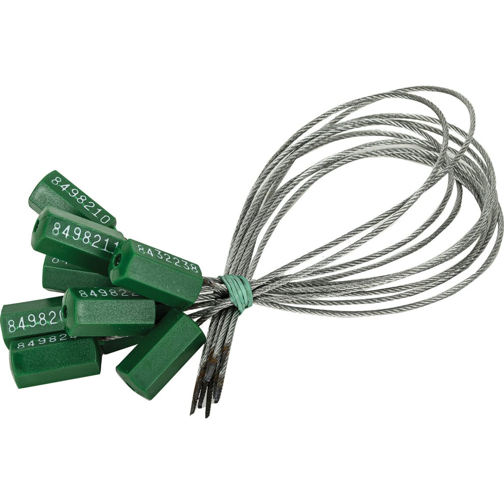 Изображение товара Пломбы металлические тросовые диаметром 1,8 мм, длина 300 мм, комплект 10 шт