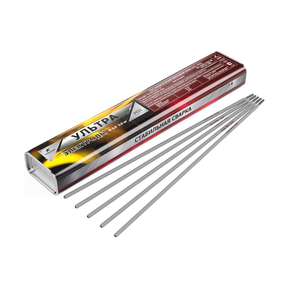 Изображение товара Электрод ультра 3 мм, 2.5 кг, тубус МЭЗ Ц0040870