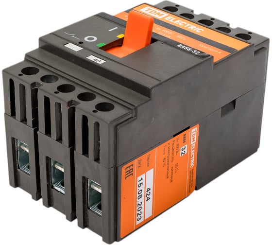 Изображение товара Автоматический выключатель TDM ELECTRIC ВА88-32, 3Р, 40А, 25кА SQ0707-0004