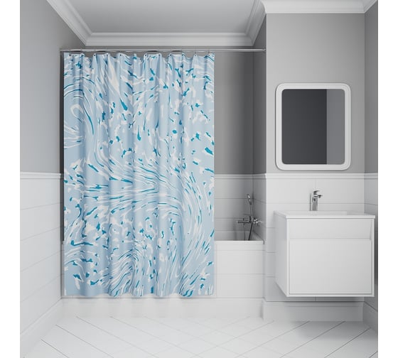 Изображение товара Штора для ванной IDDIS 200x180 см, полиэстер BX02P18i11