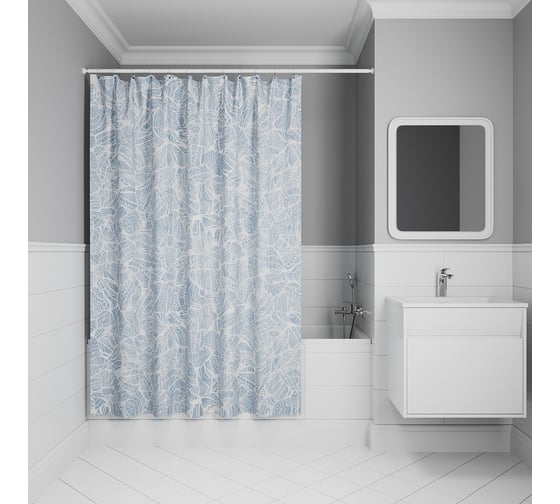 Изображение товара Штора для ванной IDDIS 200x180 см, полиэстер BX03P18i11