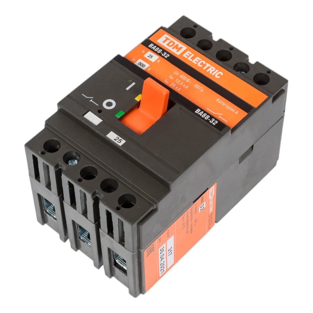 Изображение товара Автоматический выключатель TDM ВА88-32, 3Р, 25А, 25кА