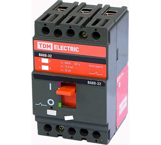 Изображение товара Автоматический выключатель TDM ELECTRIC ВА88-32, 3Р, 80А, 25кА SQ0707-0007