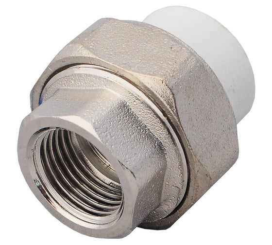 Изображение товара Комбинированная муфта PP-R белая, разъем 40х1 1/4 дюйма ВР 10155032 127-0217