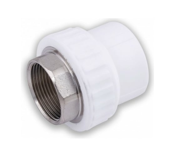 Изображение товара Комбинированная муфта VALFEX PP-R белая, под ключ, 40х1 1/4 дюйма ВР 10134040 127-0245