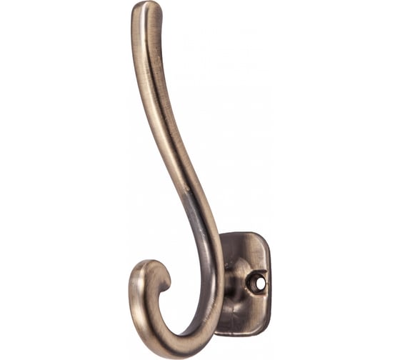 Изображение товара Мебельный крючок AKS AКKORD матовая античная латунь 68416
