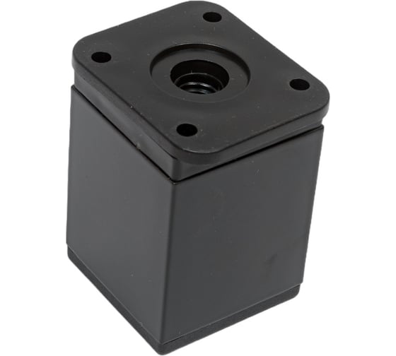 Изображение товара Мебельная опора AKS DAКP-27 квадратная, h=60, черная 54970