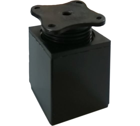 Изображение товара Мебельная опора AKS DAКP-27 квадратная, h=100, черная 60437