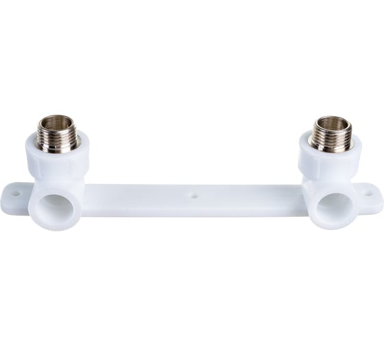 Изображение товара Монтажная планка VALFEX PP-R белая, 20х1/2 дюйма НР, под смеситель 10123020 127-1647