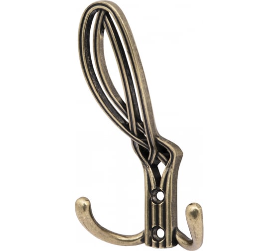 Изображение товара Мебельный крючок AKS PALAZZO 3 рожка, античная латунь 81198
