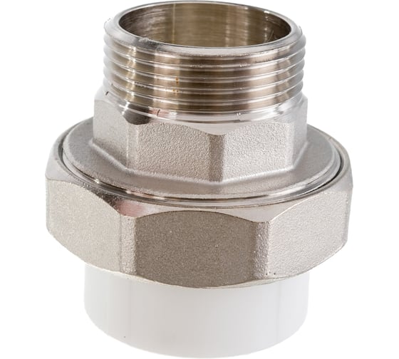 Изображение товара Комбинированная муфта VALFEX PP-R белая, разъем 40х1 1/4 дюйма НР 10156032 127-0229