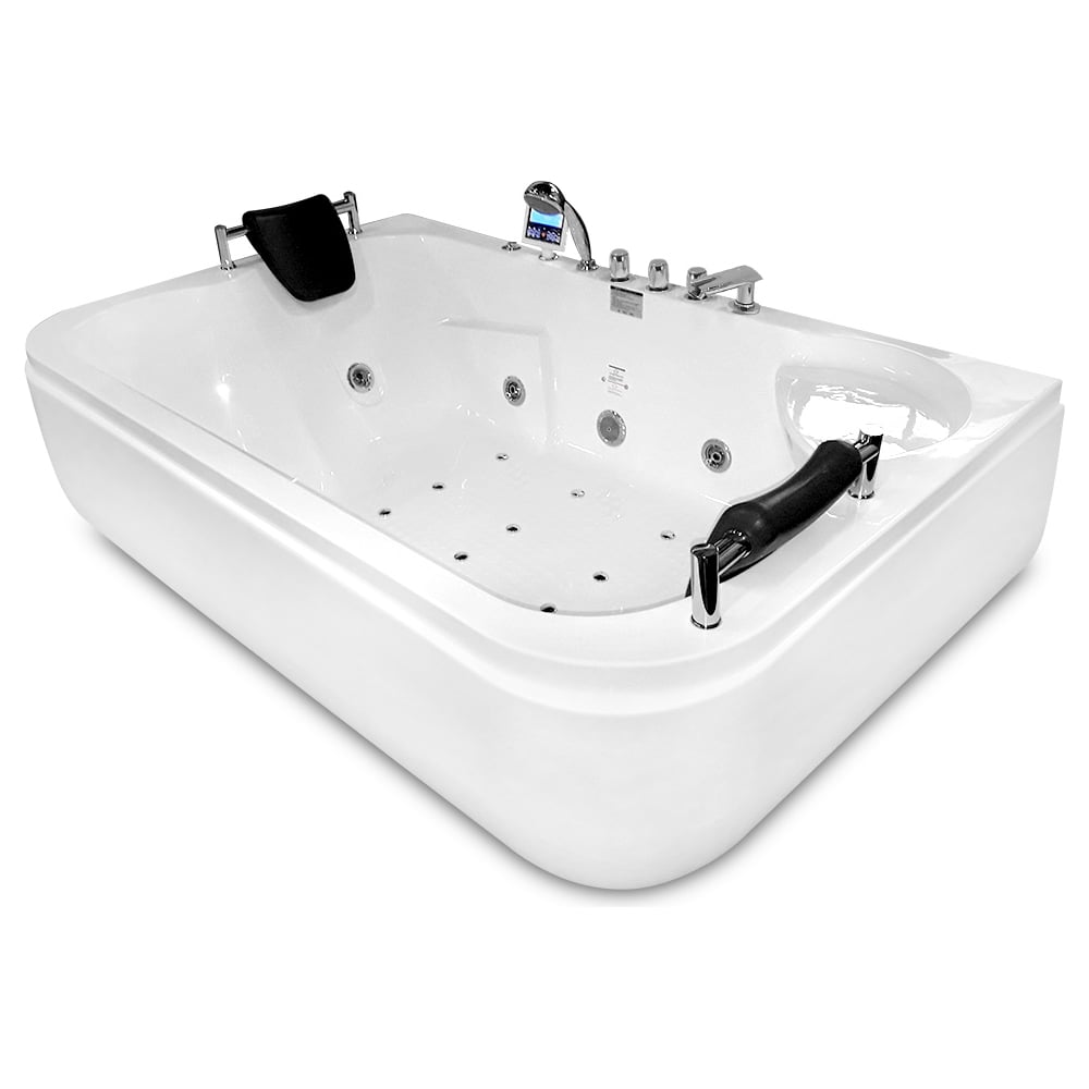 Изображение товара Акриловая ванна GEMY G9085 K L двухместная с гидромассажем и антискользящим покрытием