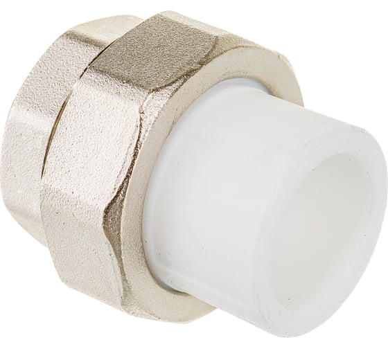 Изображение товара Комбинированная муфта VALFEX PP-R белая, разъем 20х3/4 дюйма ВР 10155120 127-0209