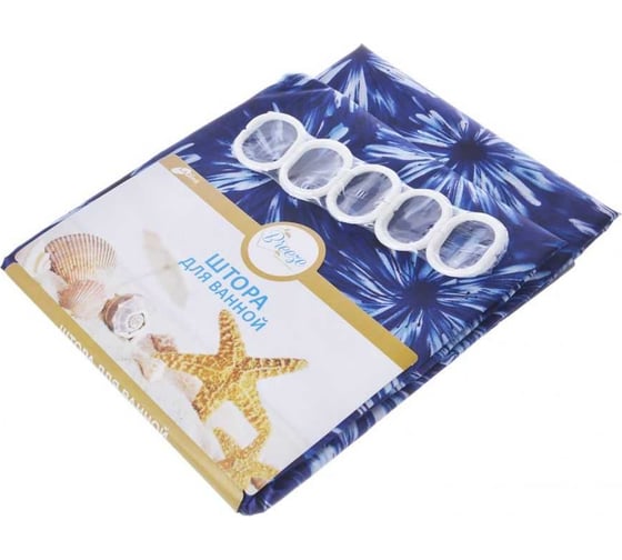 Изображение товара Штора для ванной Ladina 180x180 см 900100-1