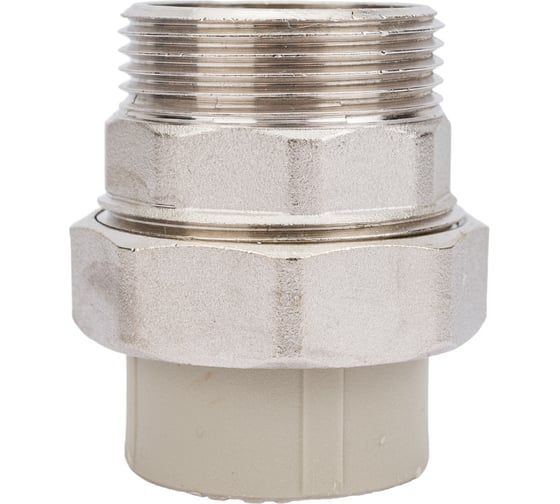 Изображение товара Комбинированная муфта VALFEX PP-R серая, разъем 32х1 1/4 дюйма НР 10156132Г 127-0349