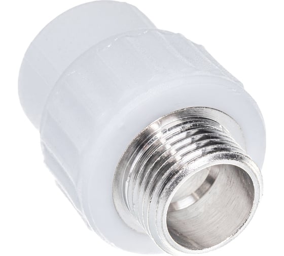 Изображение товара Комбинированная муфта VALFEX PP-R белая, 20х1/2 дюйма НР 10130020 127-0238