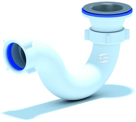 Изображение товара Сифон для поддона АНИ Пласт трубный, 1 1/2 дюйма x 40 мм, нержавеющая сетка E110 025-0103